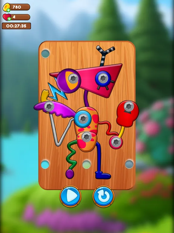 ภาพหน้าจอของ Wood Nuts Bolts : Screw Puzzle iPad 