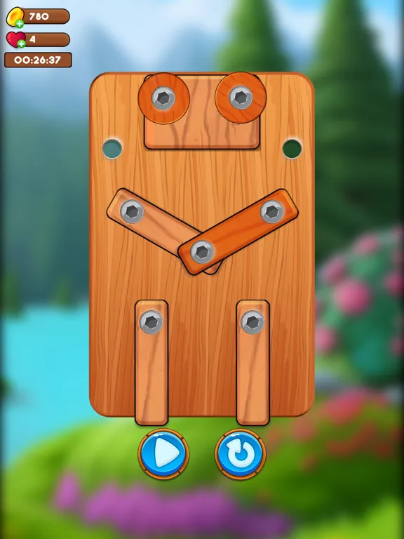 ภาพหน้าจอของ Wood Nuts Bolts : Screw Puzzle iPad 
