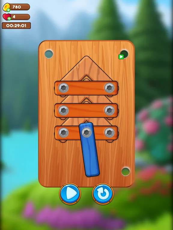 ภาพหน้าจอของ Wood Nuts Bolts : Screw Puzzle iPad 