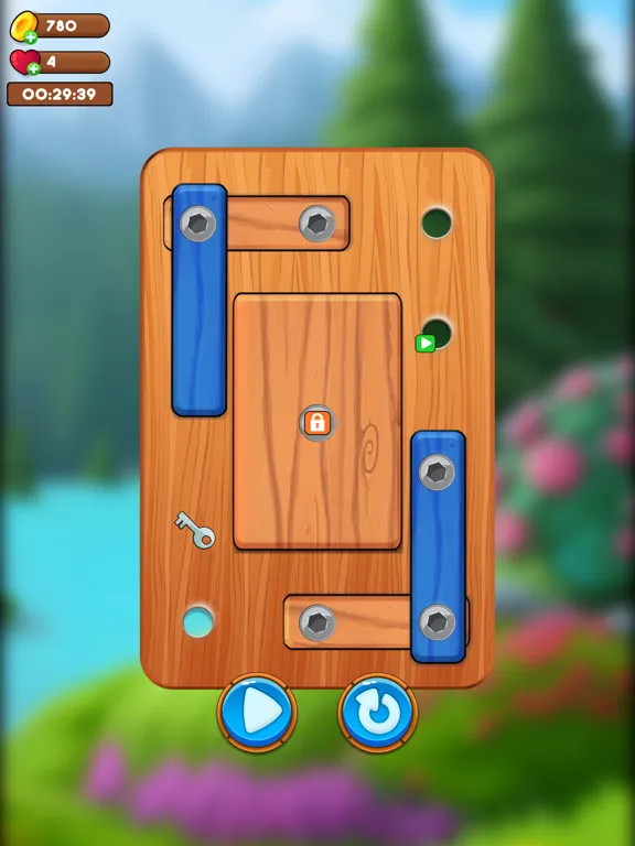 ภาพหน้าจอของ Wood Nuts Bolts : Screw Puzzle iPad 