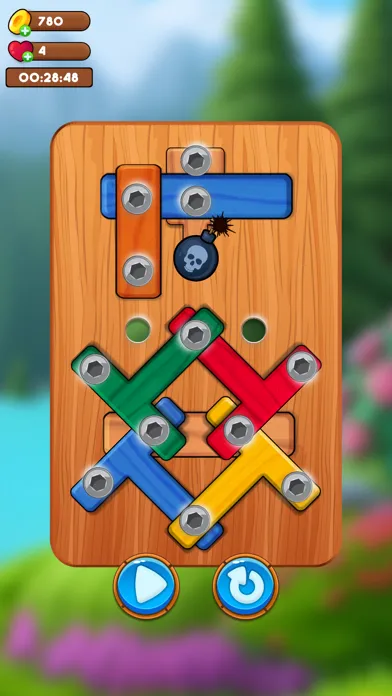 ภาพหน้าจอของ Wood Nuts Bolts : Screw Puzzle