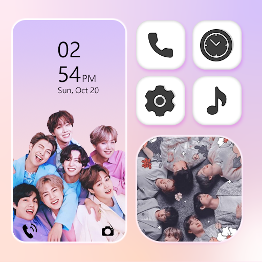 BTS Wallpaper Theme App Icons