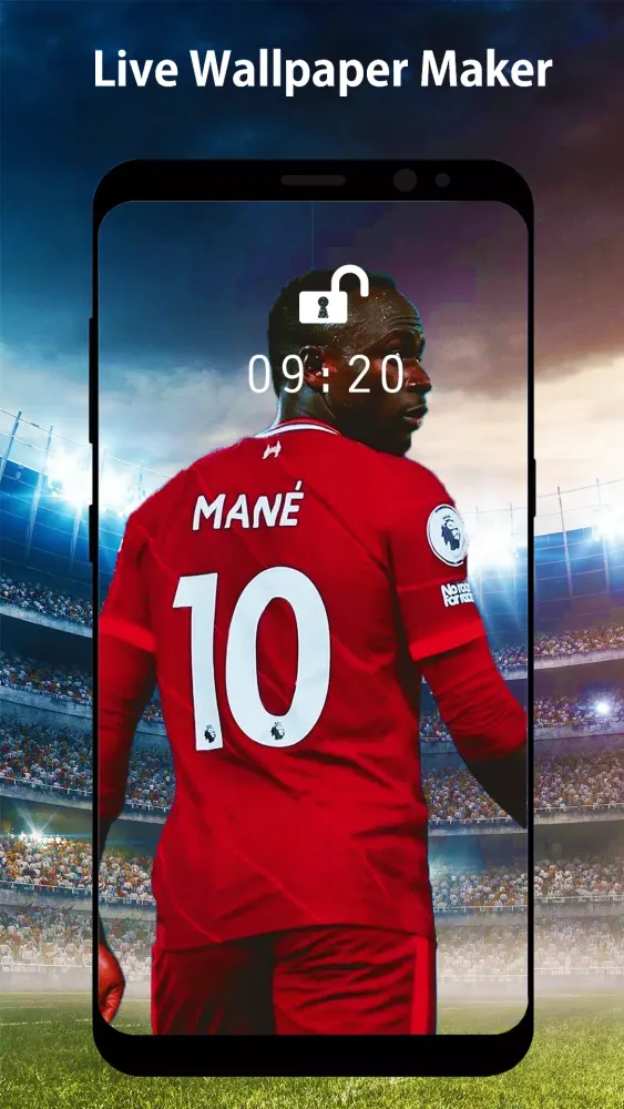 Football Live Wallpaper Maker سکرین شاٹس
