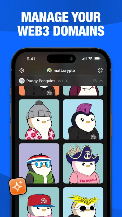 Screenshot di Unstoppable Domains