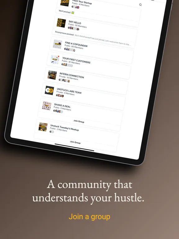 Tangkapan skrin Unstuck Anywhere for Founders iPad 