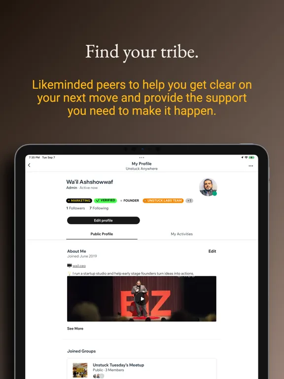 Tangkapan skrin Unstuck Anywhere for Founders iPad 