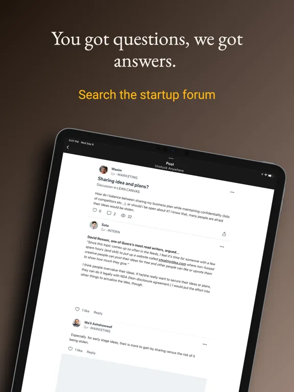 Tangkapan skrin Unstuck Anywhere for Founders iPad 