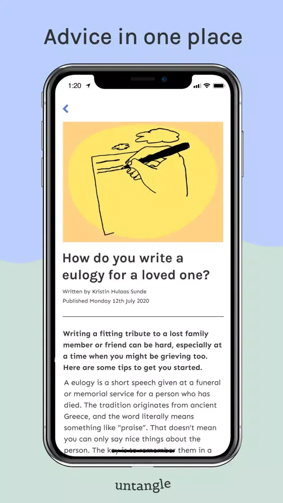 ภาพหน้าจอของ Untangle Grief Support