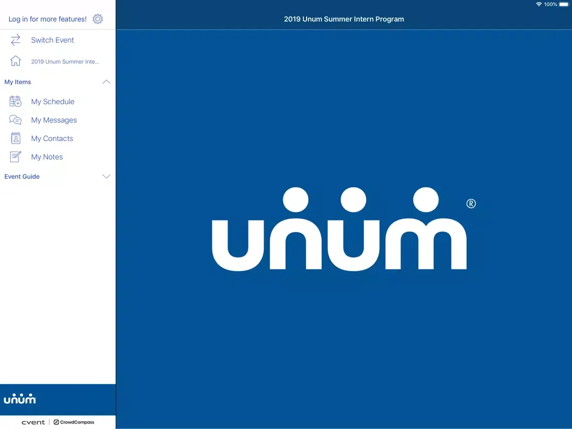 Unum Events iPad  سکرین شاٹس