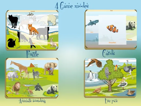 Wunderkind - world of animals game for youngster and cissy iPad  স্ক্রিনশট