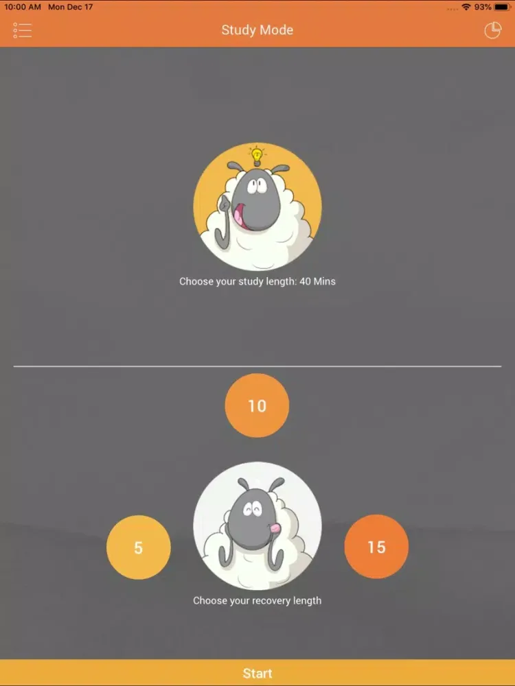 Ảnh chụp màn hình của UniThrive Wellbeing iPad