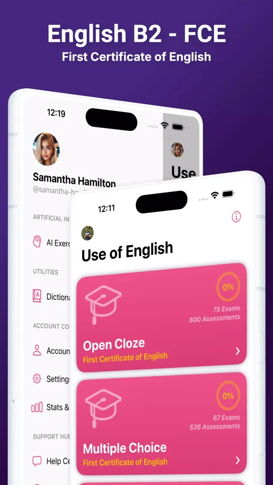 Captures d'écran de English B2 FCE