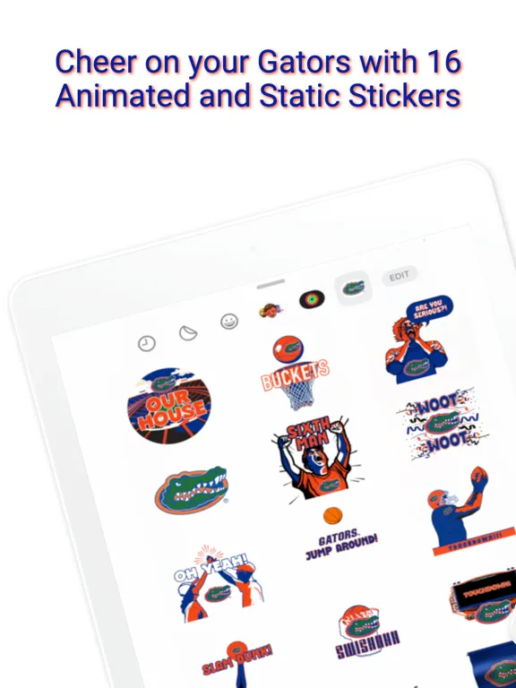 Gators Animated Sticker Pack iPad  स्क्रीनशॉट
