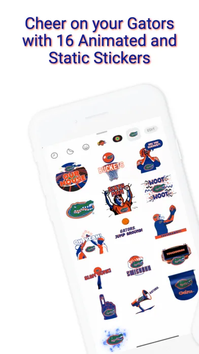 Gators Animated Sticker Pack स्क्रीनशॉट