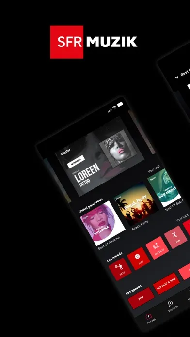Capturas de pantalla de SFR MUZIK