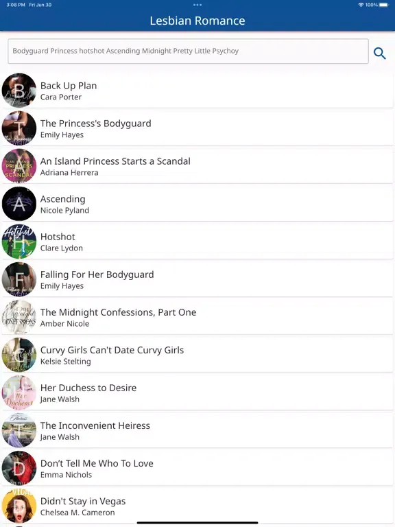 Lesbian Romance iPad 应用截图