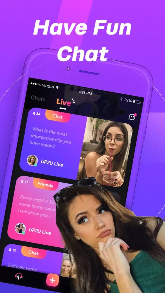 Tangkapan layar UP2U Video Chat
