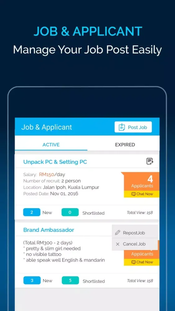 Capturas de pantalla de Upal - Instant Part Time