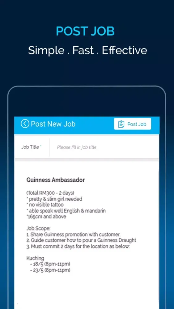 Capturas de pantalla de Upal - Instant Part Time