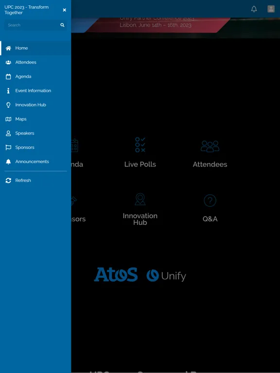 Screenshot di UPC 2023 iPad 