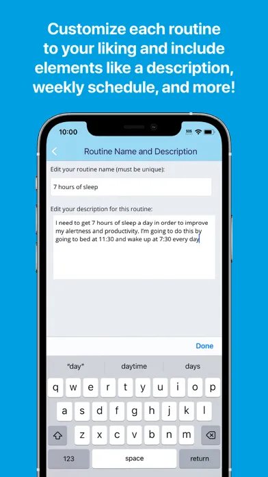 Routinely: Habit Tracker سکرین شاٹس