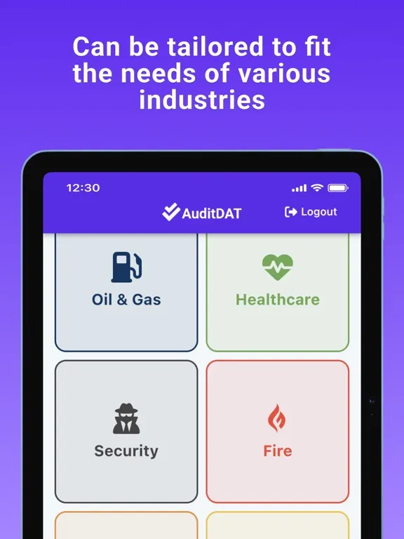AuditDAT iPad  Screenshots