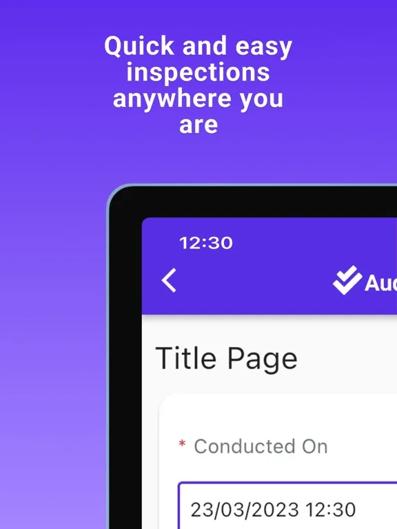 AuditDAT iPad  Screenshots