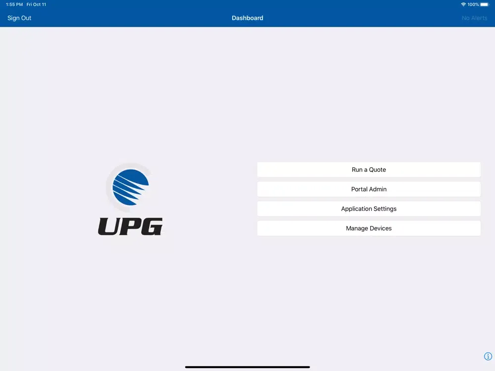 United Producers Group Quoting iPad  स्क्रीनशॉट