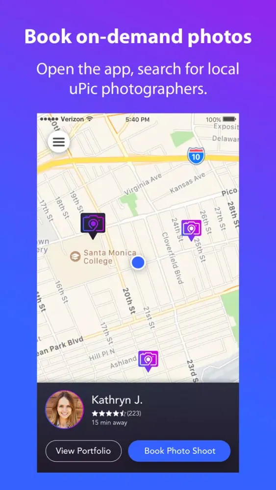 uPic: On Demand Photoshoots Screenshots