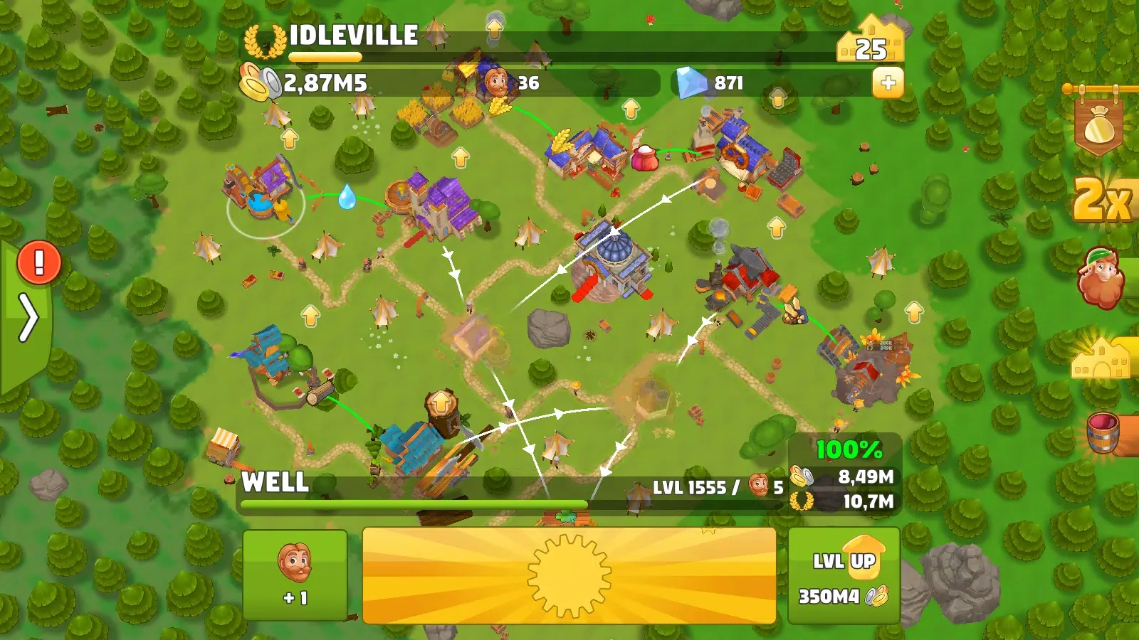 Capturas de tela do Idle Kingdom Builder