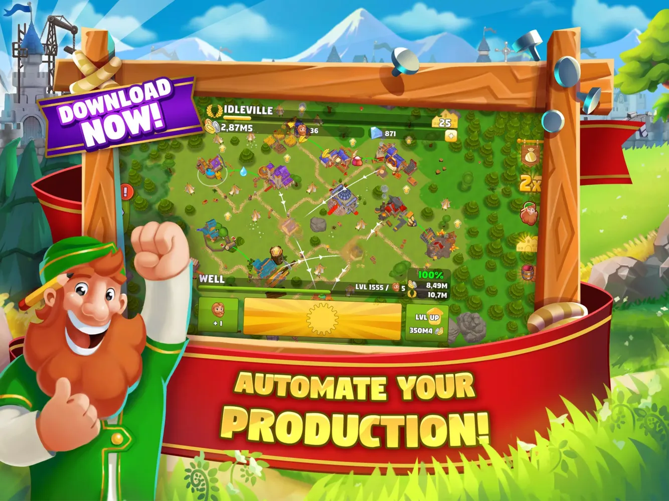 Capturas de tela do Idle Kingdom Builder