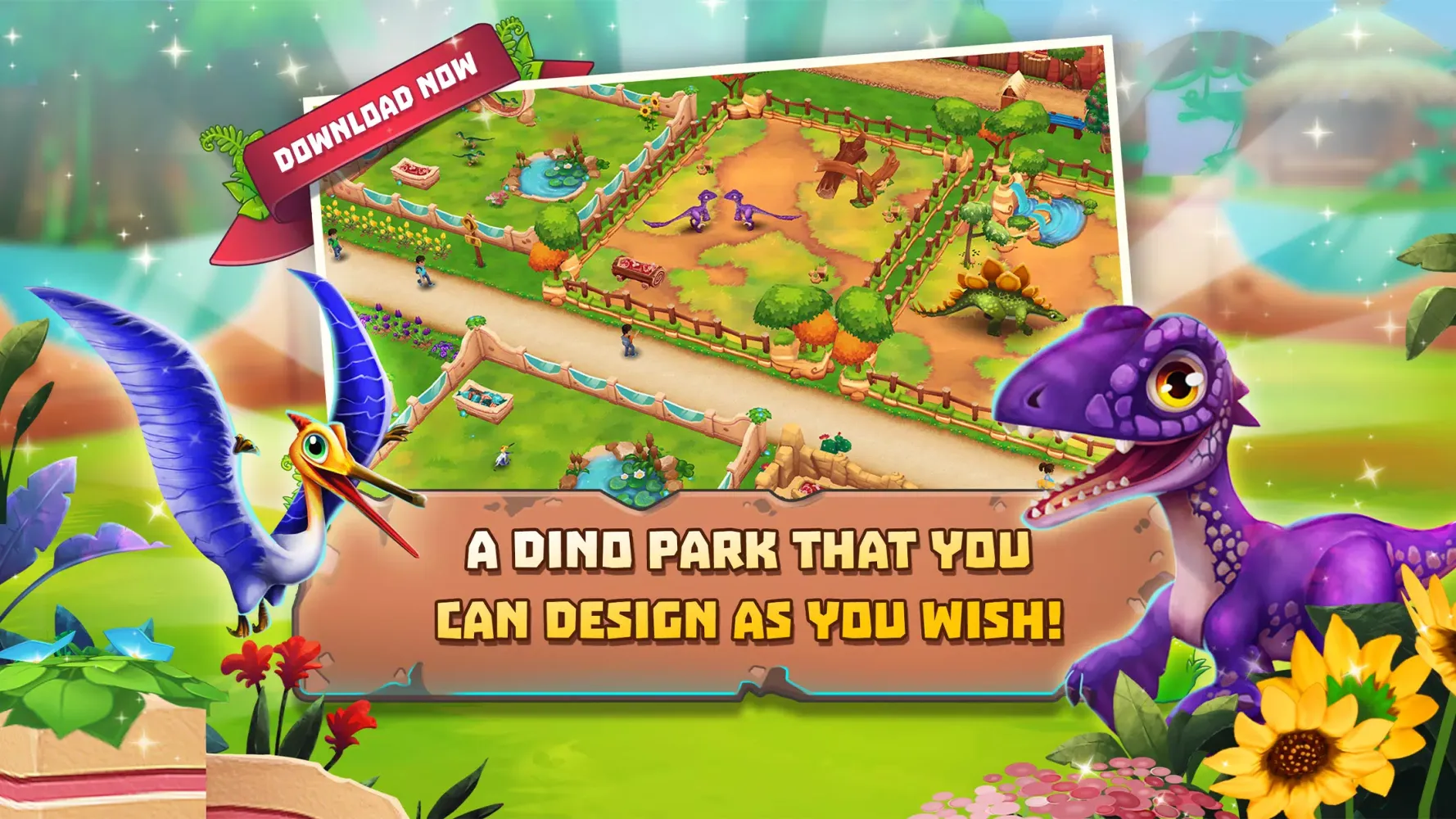 ภาพหน้าจอของ Dinosaur Park – Primeval Zoo