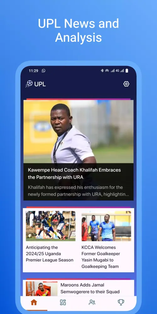 Capturas de tela do UPL : Uganda Premier League