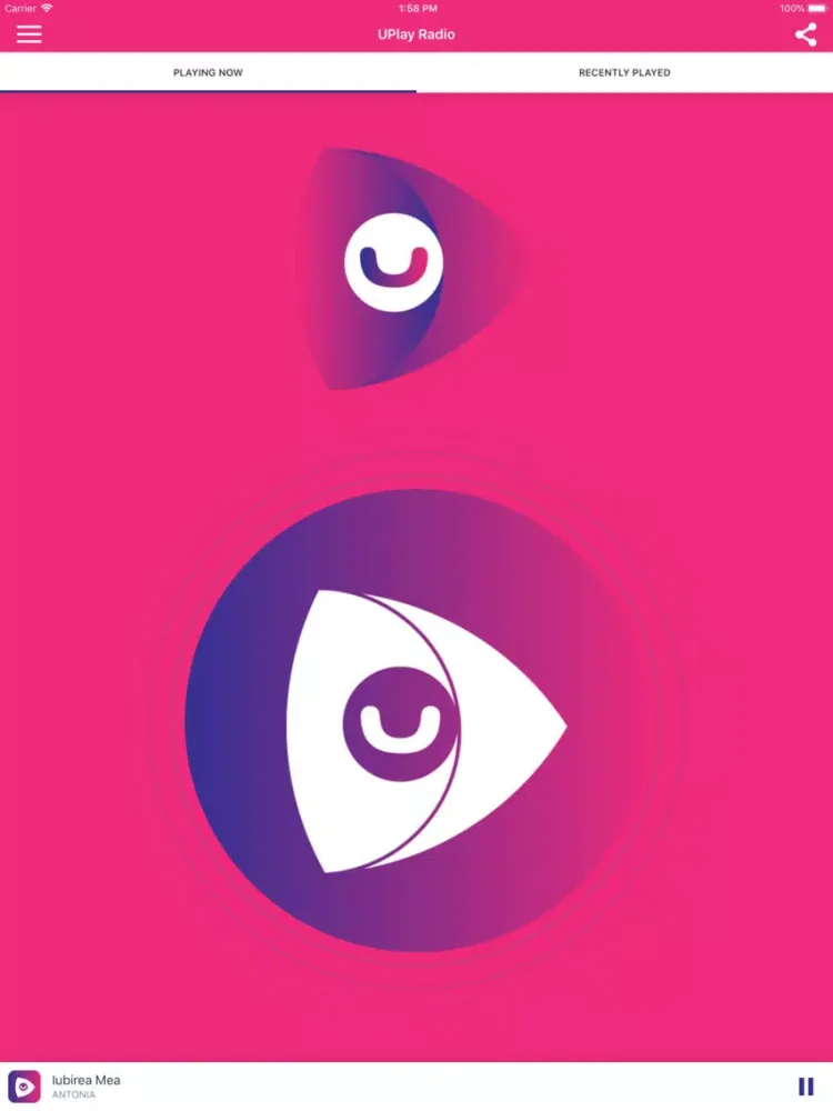 UPlay Radio iPad  스크린샷