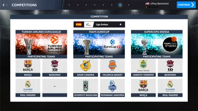 Captures d'écran de iBasketball Manager 22
