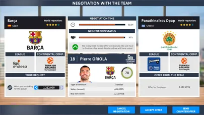 Captures d'écran de iBasketball Manager 22