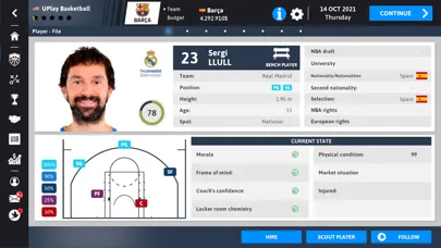 Captures d'écran de iBasketball Manager 22