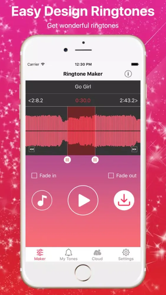 Capturas de tela do Free Ringtones for iPhone