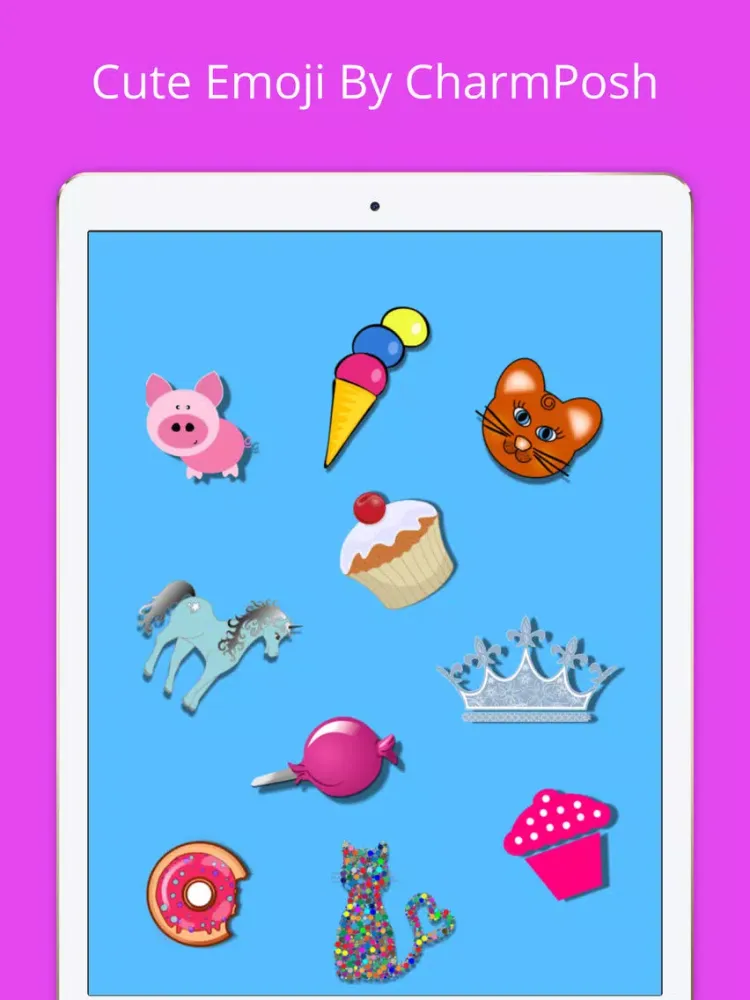 Cute Emoji By CharmPosh iPad  Ekran Görüntüleri