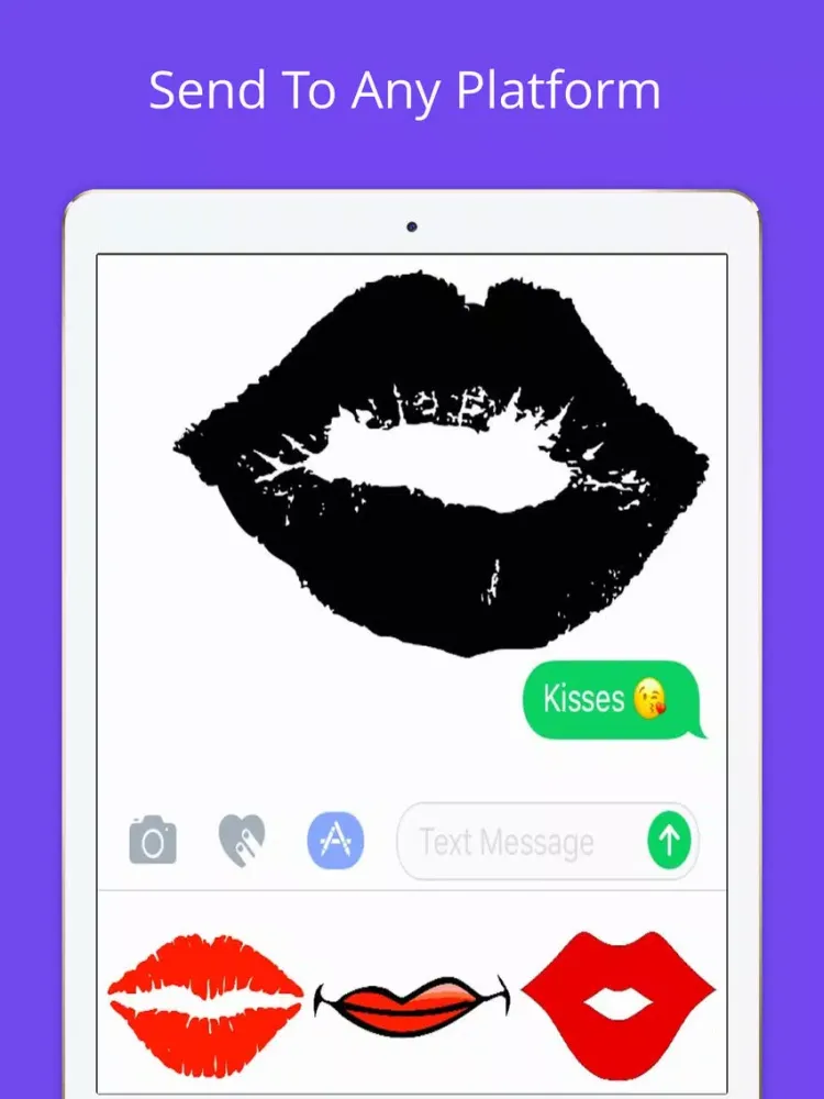 Скриншоты Lip Emoji Stickers iPad 