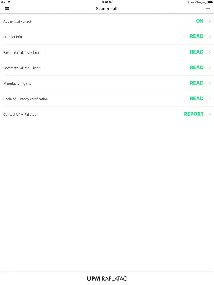 UPM RafMore iPad  Screenshots