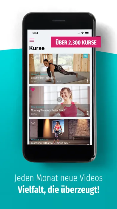 Capturas de tela do fitnessRAUM.de – Home Workouts