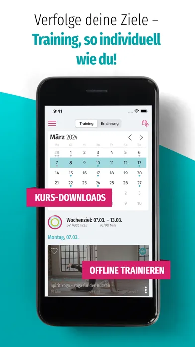 Capturas de tela do fitnessRAUM.de – Home Workouts