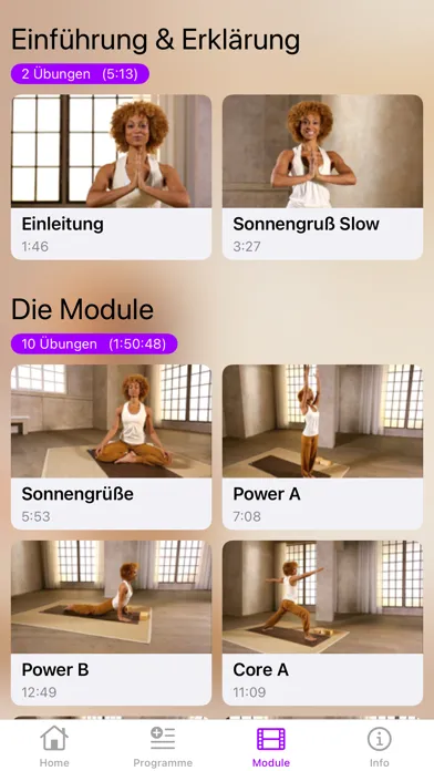 Captures d'écran de Brigitte Fitness YOGA