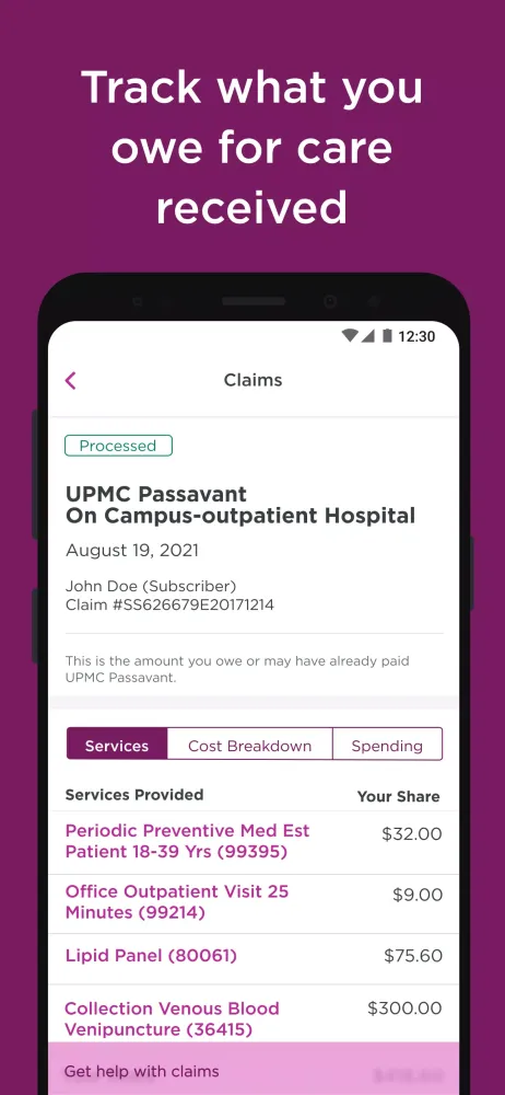 UPMC Health Plan應用截圖