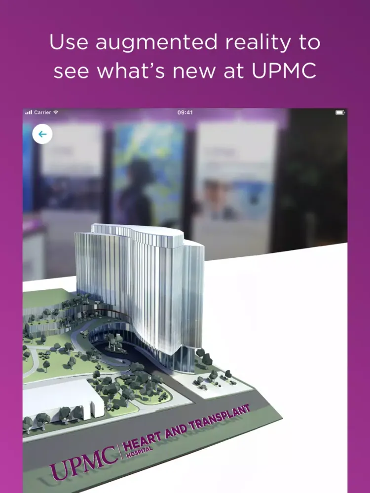 Captures d'écran de UPMC HealthBeat iPad 