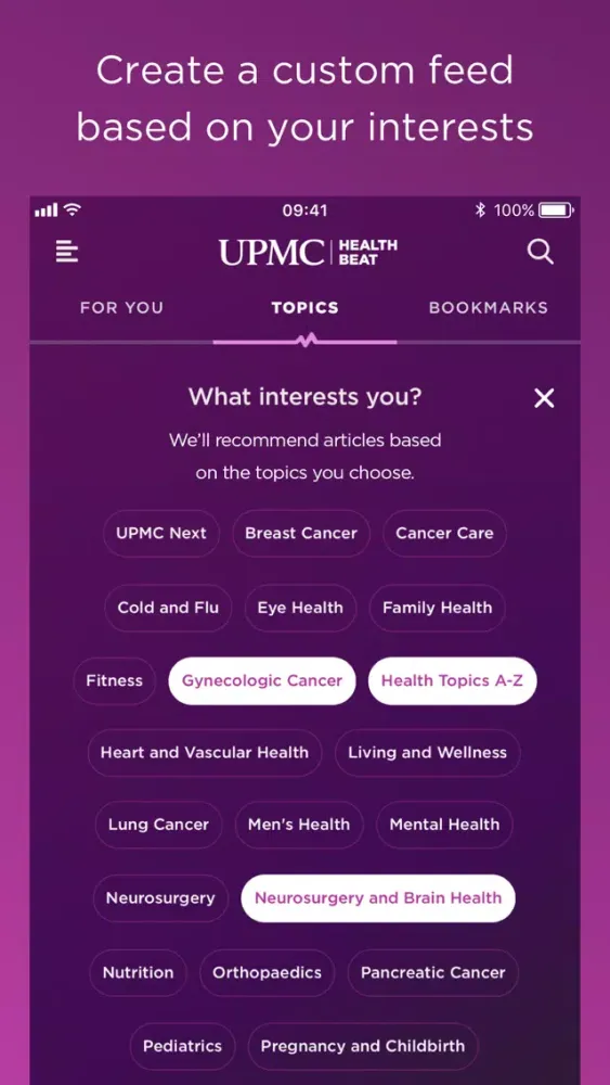 Captures d'écran de UPMC HealthBeat