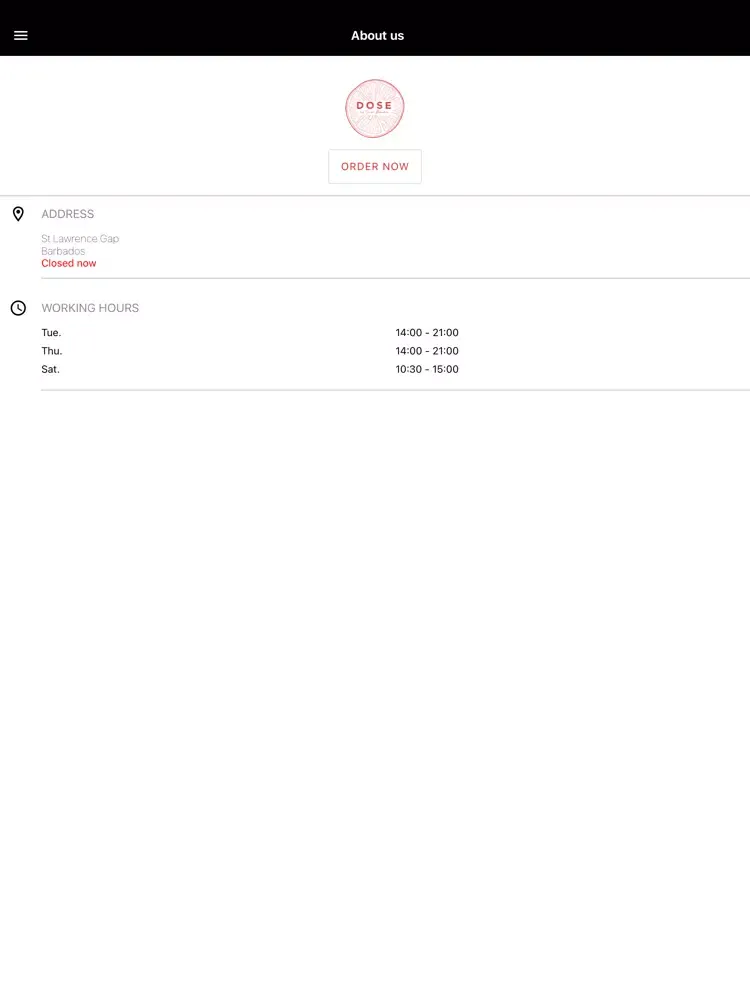 Ảnh chụp màn hình của DOSE x SimoneAlexandrea iPad 