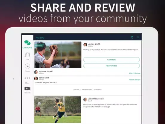 UpMyGame: Sports Video Analysis and Management iPad  Screenshots