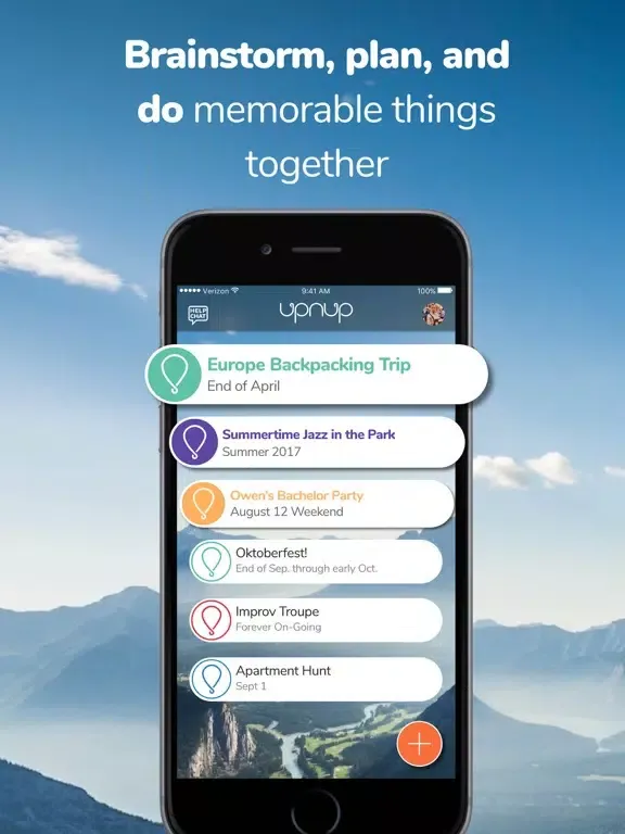 Скриншоты UpnUp - plan trips w/ friends iPad 